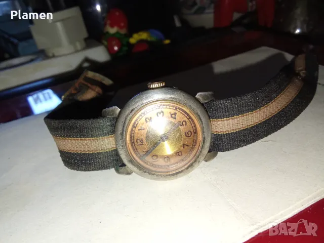 Ръчен механичен часовник със сребърен корпус , снимка 1