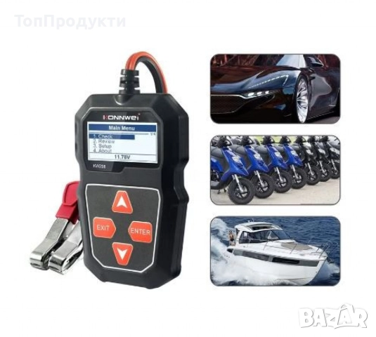 Тестер за автомобилен акумулатор KW210, снимка 2 - Аксесоари и консумативи - 52964410