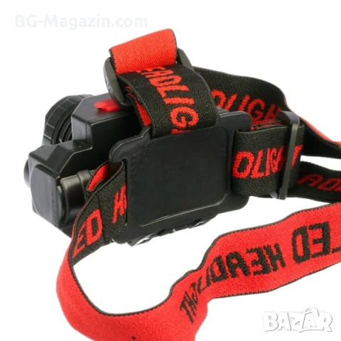 Евтин акумулаторен LED челник фенер за глава USB зареждане 18650 zoom регулиране на светлината, снимка 6 - Къмпинг осветление - 50938641