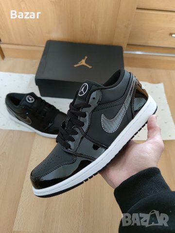 Nike Air Jordan 1 Low Carbon Black All Star размер 42 номер обувки маратонки черни кецове мъжки , снимка 2 - Маратонки - 39197684