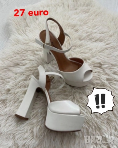 обувки сандали на ток 37 zara , снимка 14 - Дамски обувки на ток - 38069011