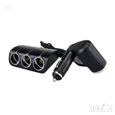 Разклонител за запалка с 4 гнезда и 1 USB, снимка 3 - Аксесоари и консумативи - 50440464