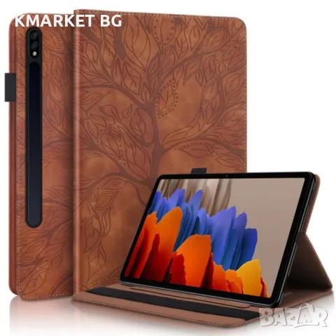 Samsung Galaxy Tab S9+Life Tree Series Кожен Калъф и Протектор, снимка 3 - Калъфи, кейсове - 48110988