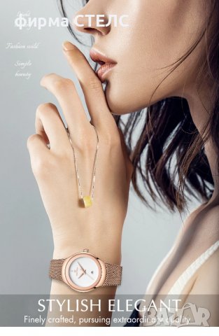 Дамски часовник Naviforce Quartz Watch, Златист, снимка 6 - Дамски - 40239353