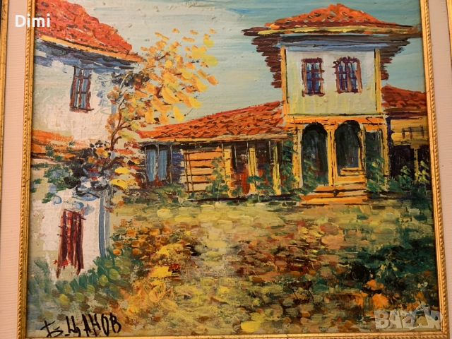 БОРИСЛАВ ЦАНОВ масло/платно пейзаж, снимка 4 - Картини - 52838595