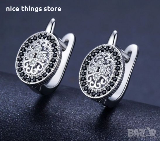 Красиви сребърни обици 67