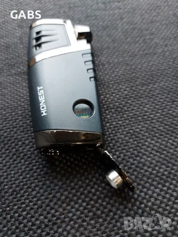 Луксозна запалка за пури с подарък резачка ПРОМО ЦЕНА, снимка 8 - Запалки - 50362396