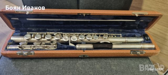Сребърна флейта - Немска, снимка 1 - Духови инструменти - 44287022
