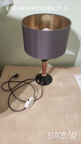 W.Goebel Germany порцеланова настолна лампа декорирана с 22 карата злато, снимка 2 - Настолни лампи - 52564931