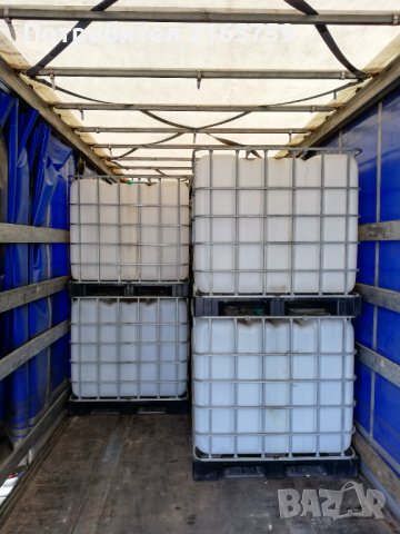 Бидони ,Цистерни 1000 литра ЧИСТИ НА МЕТАЛНИ ПАЛЕТИ,един тон, снимка 9 - Други - 44297819