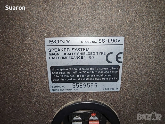 Тонколона ,,Sony" model: SS-L90V, снимка 3 - Тонколони - 54363835