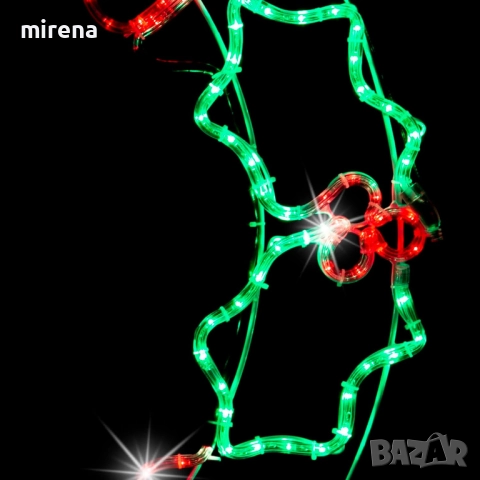 Лед Led светлинен надпис кръгла Весела коледа Merry Christmas, снимка 6 - Лед осветление - 52295262