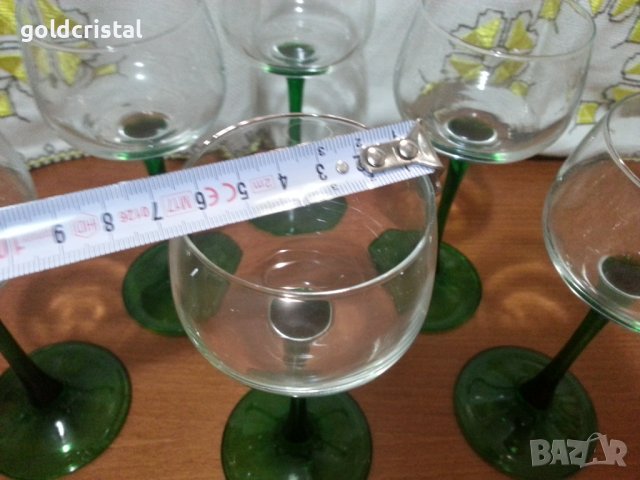 Ретро стъклени чаши за вино , снимка 4 - Антикварни и старинни предмети - 44343749