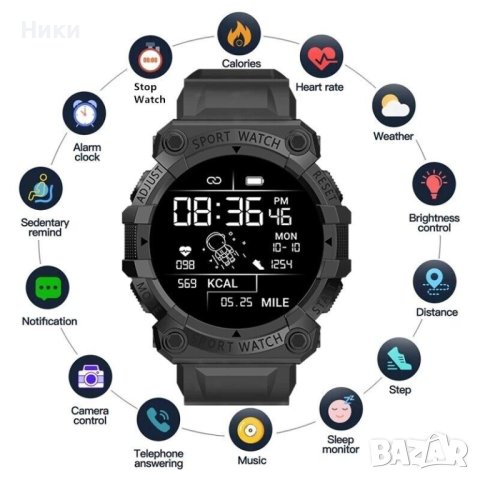 Smart часовник FD68S, снимка 6 - Смарт гривни - 40321051
