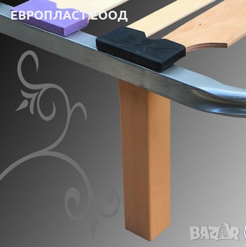 Подматрачна рамка ЛУКС Подсилена с дървени крака, снимка 6 - Спални и легла - 31822433