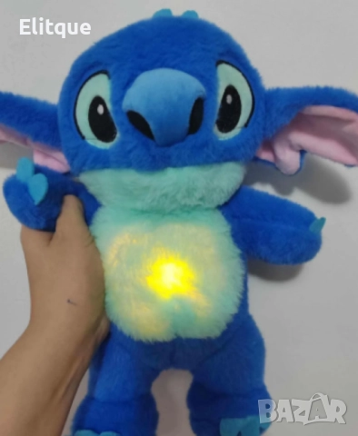 Stitch, плюшена бебешка играчка, с мелодия и светлина, снимка 7 - Плюшени играчки - 52716327