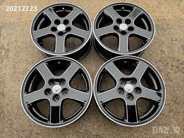 4 броя алуминиеви джанти за Toyota Yaris-Hybrid 15, снимка 3 - Гуми и джанти - 53380169