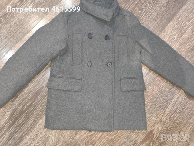 сиво палто на H&M, снимка 6 - Палта, манта - 53939605