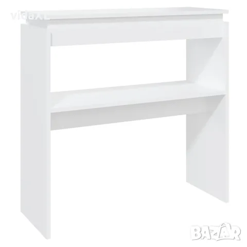 vidaXL Конзолна маса, бяла, 80x30x80 см, инженерно дърво, снимка 1 - Маси - 56147871