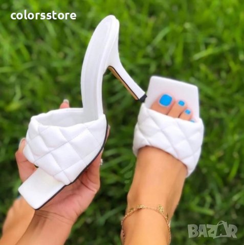 Чехли на ток - бели - 340