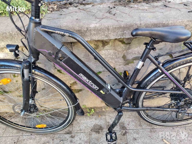 28 цола електрически алуминиев велосипед с 21 скорости усилени капли амортисьори предни като нов , снимка 5 - Велосипеди - 52818762