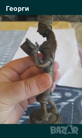 Бронзова статуетка-66, снимка 4 - Антикварни и старинни предмети - 50125617