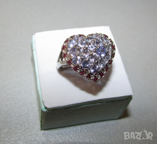 925 сребърен пръстен с танзанит