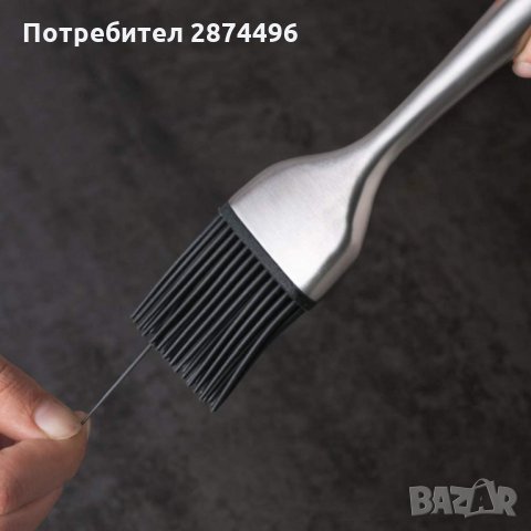 Домакинска силиконова четка със стоманена дръжка, снимка 7 - Други стоки за дома - 35355389