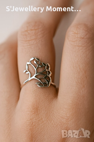 Сребърен пръстен 925 Tree of Life, снимка 5 - Гривни - 47810052