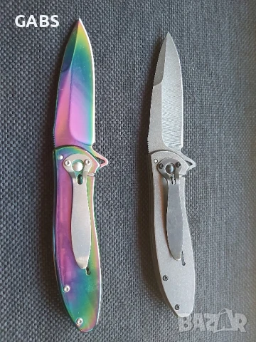 Джобен сгъваем нож с гравирана дръжка мечка,2958, снимка 2 - Ножове - 50672968