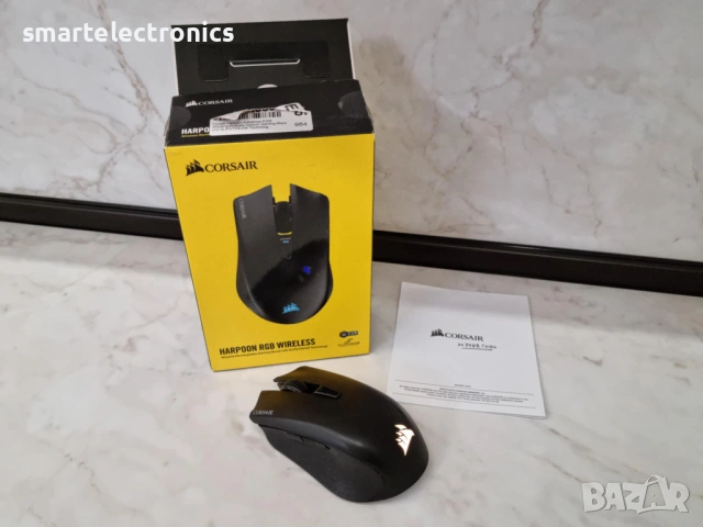 🖱️Corsair Harpoon RGB Wireless🖱️, снимка 2 - Клавиатури и мишки - 53134870
