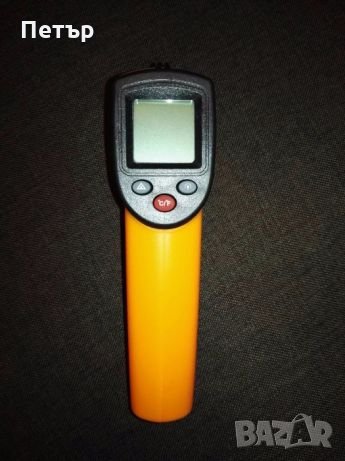 Инфраред термометър, безконтактен термометър, измерва от -50 градуса С до +380 градуса С, термометър, снимка 2 - Друга електроника - 31016594