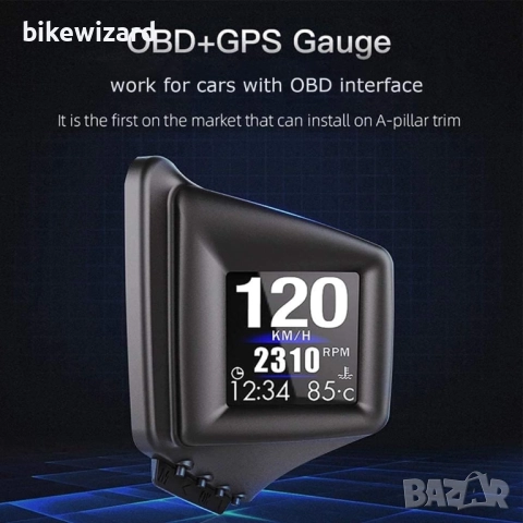 KAOLALI Head Up дисплей за кола OBD2, цифров GPS скоростомер за кола , снимка 5 - Аксесоари и консумативи - 52581061