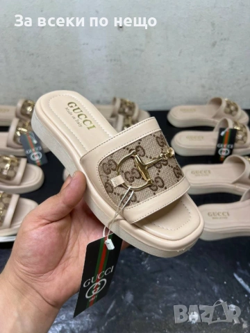 Gucci Дамски Чехли Гучи - Различни Цветове Код E1357, снимка 2 - Чехли - 53970949