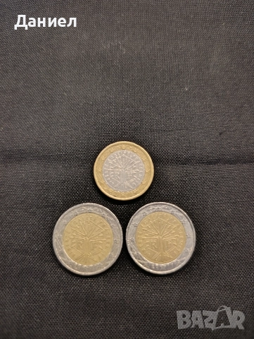 2 Евро 2001/2 Евро 2017/1 Евро 2000 Франция, снимка 2 - Нумизматика и бонистика - 52894629