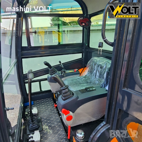 Мини багер NT-E25, 2.5 тона, с кабина и чупеща стрела, снимка 6 - Индустриална техника - 52131833