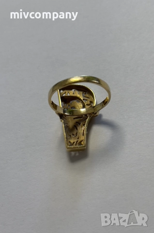 Златен Пръстен 4.42гр. Размер - 58, снимка 2 - Пръстени - 51782516