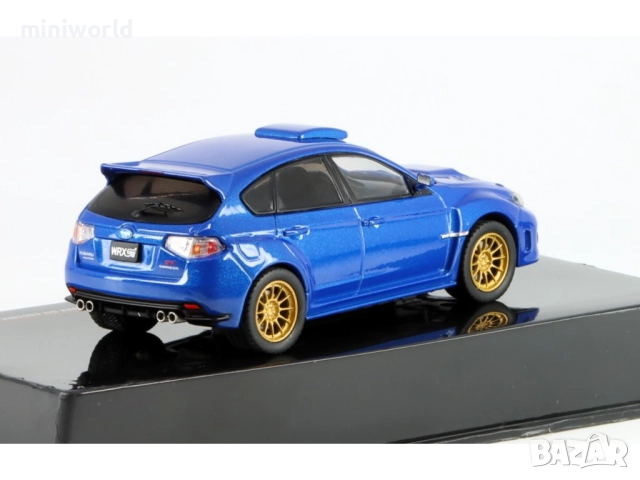 Subaru Impreza WRX STI Custom Version 2009 - мащаб 1:43 на IXO Models нов в PVC дисплей-кейс, снимка 2 - Колекции - 52301453