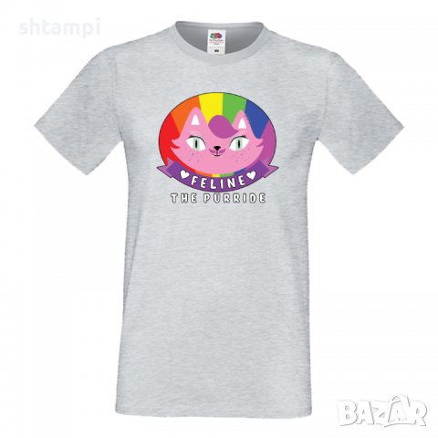 Мъжка тениска Feline the purride Прайд,Празник.Повод,Изненада, снимка 6 - Тениски - 37102264