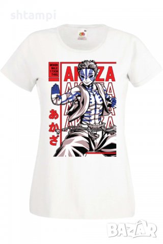 Дамска тениска Demon Slayer Akaza,Анимация,игра,Празник,Повод., снимка 3 - Тениски - 38057677