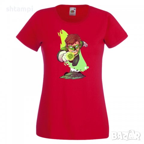 Дамска тениска DC Green Lantern Star Wars Игра,Изненада,Подарък,Геймър,, снимка 4 - Тениски - 36787174