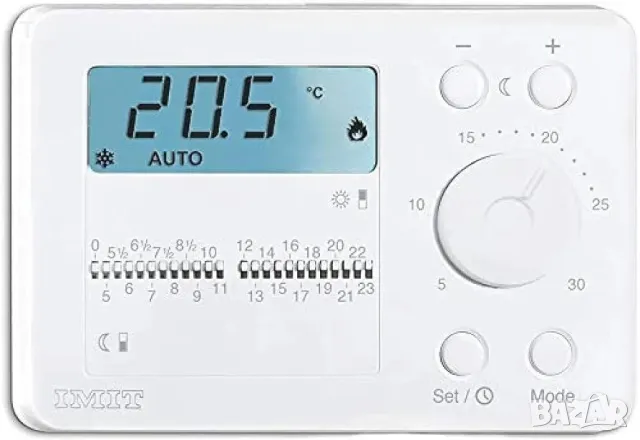 IMIT 578160 Цифров ежедневен термостат Techno Duo, бял,, снимка 5 - Друга електроника - 48735191