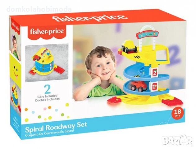 Писта с две колички Fisher Price, снимка 2 - Коли, камиони, мотори, писти - 36663150