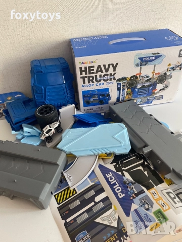 Полицейски камион - паркинг - 2 в 1, снимка 9 - Коли, камиони, мотори, писти - 51417320