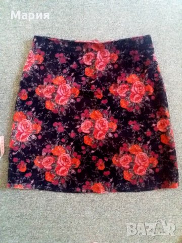 H&M Пола от кадифе М - 8 лв, снимка 2 - Поли - 33689575