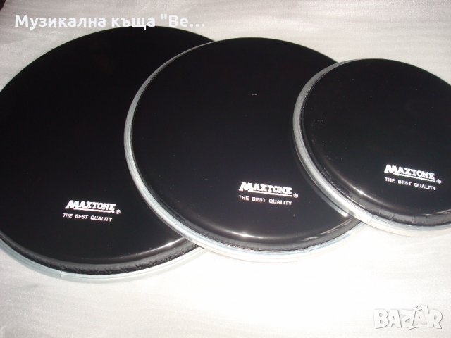 Кожи за рототоми 6, 8, 10 инча /черни/ , снимка 2 - Ударни инструменти - 31397353