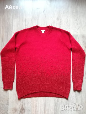 Дамски пуловер марка H&M с бляскави нотки, снимка 1 - Блузи с дълъг ръкав и пуловери - 31233323