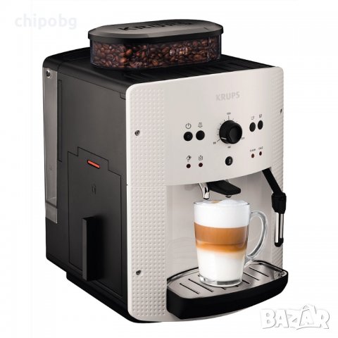 Кафемашина, Krups EA810570, Espresseria Automatic Manual, Coffee machine, 1450W, 15 bar, white, снимка 2 - Кафемашини - 38420794