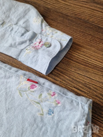 Страхотна мъжка ленена риза JACKPOT размер L , снимка 6 - Ризи - 51413070