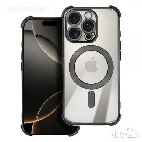 Калъф силикон Electro AntiShock MagSafe / Черна рамка / за iPhone 16 Pro 6.3 Баркод : 3131869